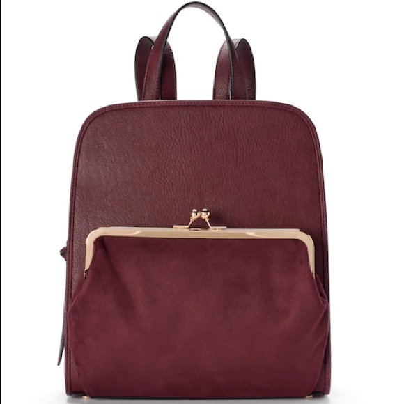 LC Lauren Conrad Handbags - LC Lauren Conrad Jardin Backpack in Red Chocolate